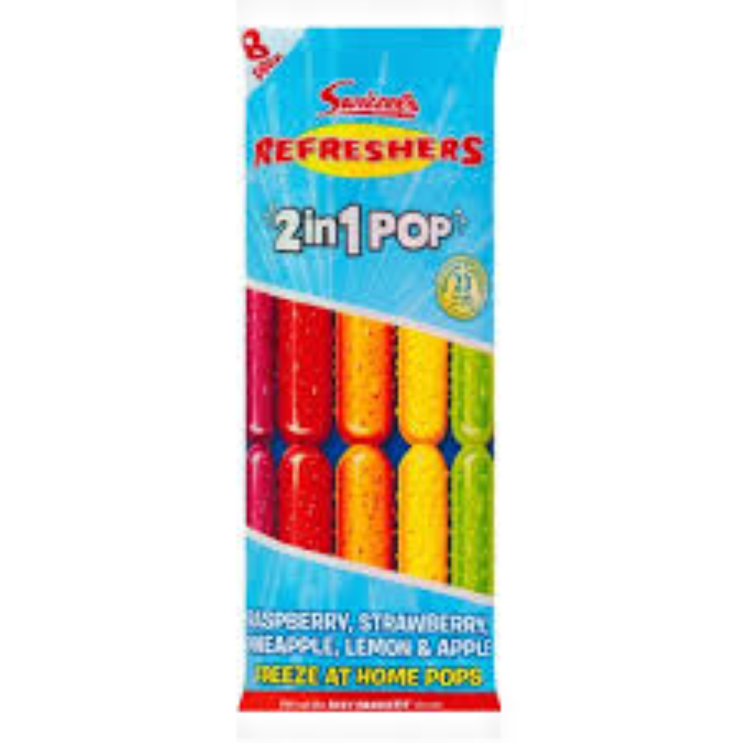 SWIZZELS REFRESHERS 2IN1 ICE POPS 600ML